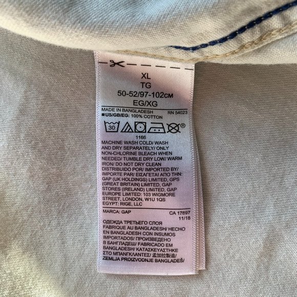 Sage Green Denim Short-Sleeve Button Up - Picture 3 of 3